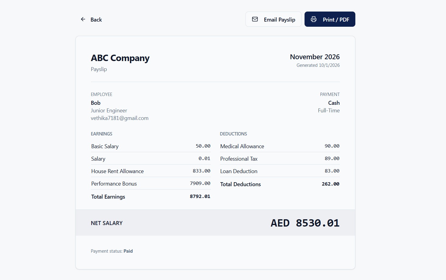 Payslips, Ready to Access